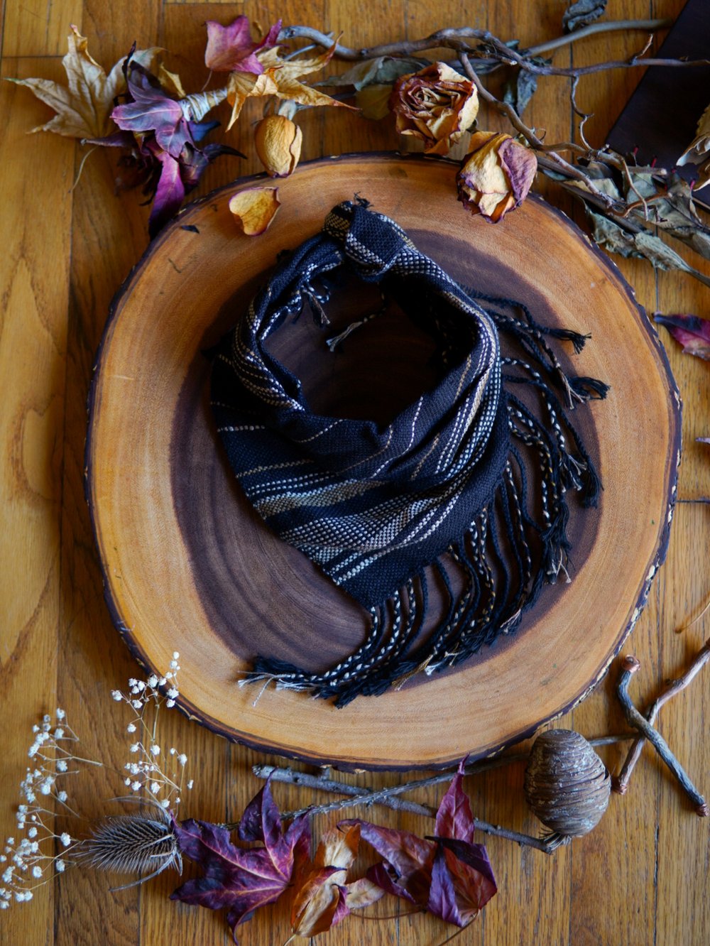 Image of  Woven Kerchief  - Night Fog