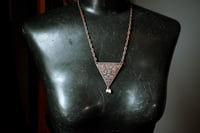 Image 5 of Folkways etched brass necklace