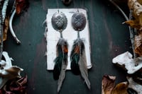 Image 4 of Feather and Charm earrings