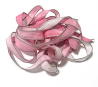 Image 3 of 1PC. DIVA 42" hand dyed wrist wrap bracelet silk ribbon//Yoga wrist wrap bracelet ribbon