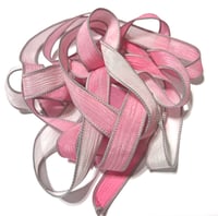 Image 7 of 1PC. DIVA 42" hand dyed wrist wrap bracelet silk ribbon//Yoga wrist wrap bracelet ribbon