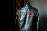 Image 2 of Brass Leather Jacket Chain Harness
