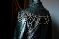 Image 1 of Brass Leather Jacket Chain Harness