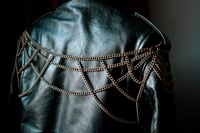 Image 5 of Brass Leather Jacket Chain Harness