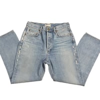 Image 10 of Women's Top Shop  Button fly jeans High rise ,relaxed fit cropp SZ 27 