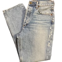 Image 5 of Women's Top Shop  Button fly jeans High rise ,relaxed fit cropp SZ 27 