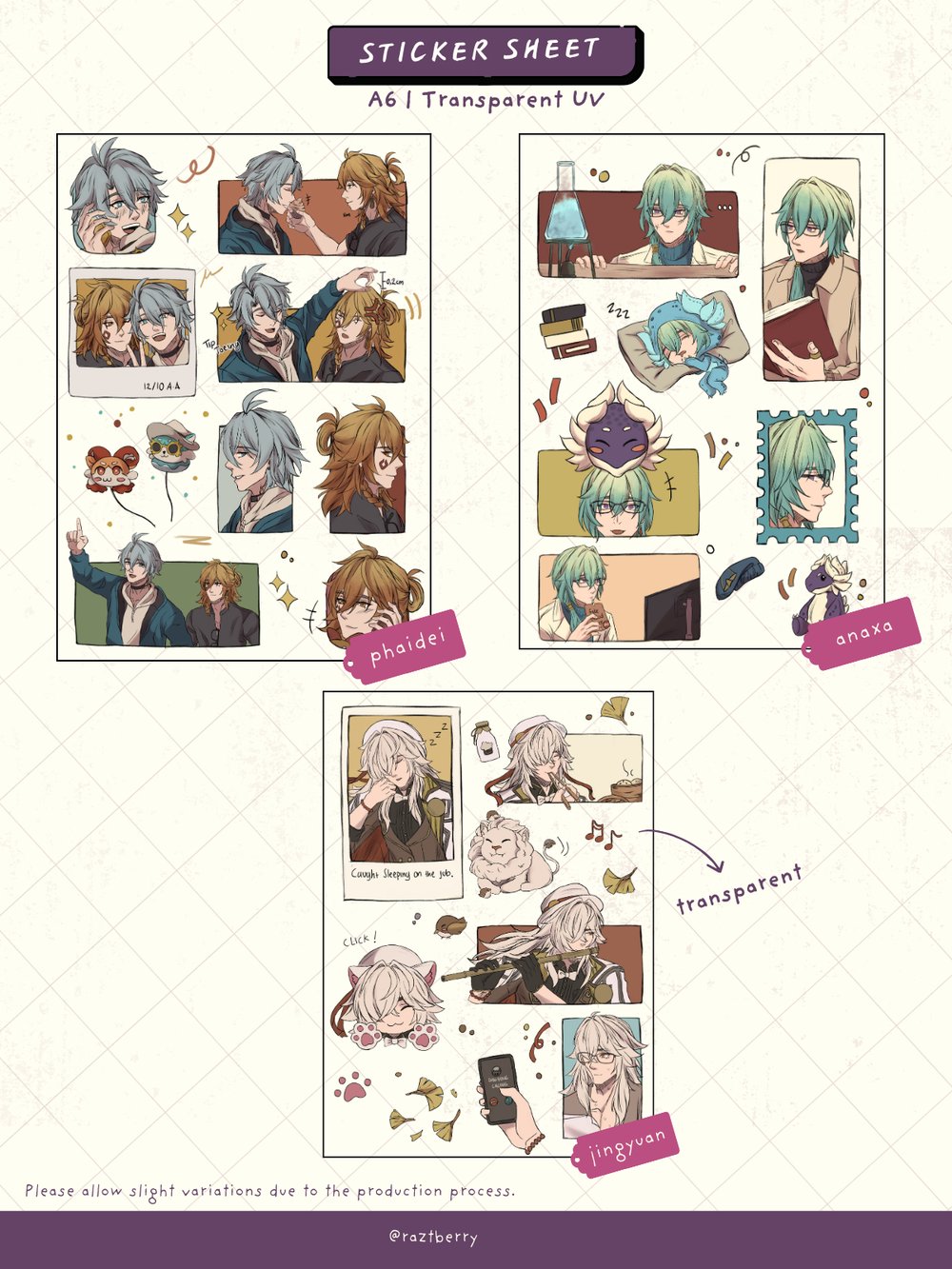 Image of [PO] Sticker Sheets