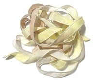 Image 5 of 1PC. SUGAR COOKIE 42" hand dyed wrist wrap bracelet silk ribbon//Yoga wrist wrap bracelet ribbon