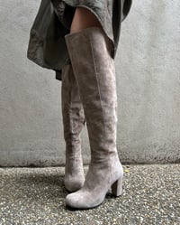 Image 2 of ITALIAN SUEDE OVER THE KNEE BOOTS