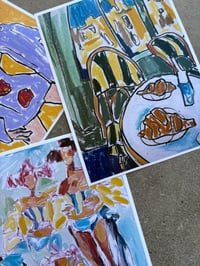 Image 2 of ‘The Paris Cafe’ 6” x 8” PRINT
