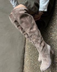 Image 4 of ITALIAN SUEDE OVER THE KNEE BOOTS