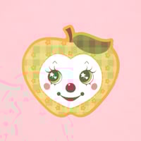 Apple Clown Sticker