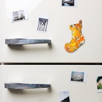 Image 4 of Peace by The Light of the Shroom - Wooden Ornament - Stocking Shape - Wood Magnet 