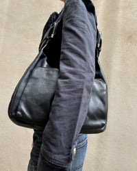 Image 3 of BLACK LEATHER BUCKLE BAG