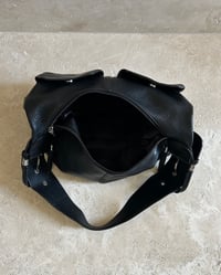 Image 7 of BLACK LEATHER BUCKLE BAG