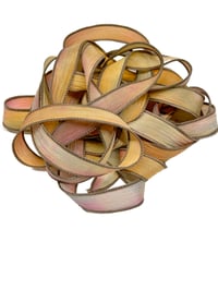 Image 5 of 1PC COLOR BURST 42" hand dyed wrist wrap bracelet silk ribbon//Yoga wrist wrap bracelet ribbon