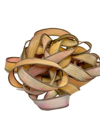 Image 3 of 1PC COLOR BURST 42" hand dyed wrist wrap bracelet silk ribbon//Yoga wrist wrap bracelet ribbon