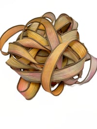 Image 6 of 1PC COLOR BURST 42" hand dyed wrist wrap bracelet silk ribbon//Yoga wrist wrap bracelet ribbon