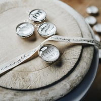 Image 2 of glass domed christmas soldered charms/ornaments