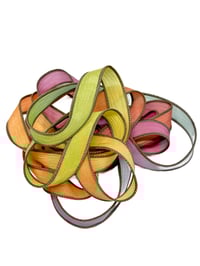 Image 6 of 1PC HIPPIE BEADS 42" hand dyed wrist wrap bracelet silk ribbon//Yoga wrist wrap bracelet ribbon