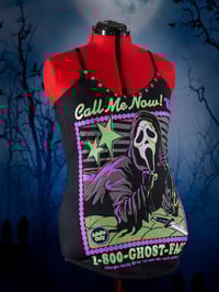Image 3 of M/L Scream Ghost Face Tank Top