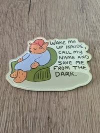 Image 1 of Wake Me Up - Cute Funny Bear Epoxy Acrylic Magnet