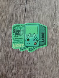 Image 1 of Find the Light - Cute Adventure Time BMO Vinyl Laminate Sticker