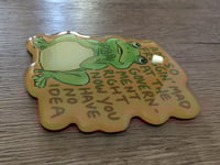 Image 2 of Froggin Mad at the Government - Cute Garden Epoxy Acrylic Magnet
