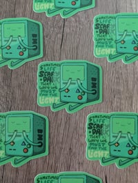 Image 2 of Find the Light - Cute Adventure Time BMO Vinyl Laminate Sticker