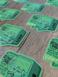 Image 3 of Find the Light - Cute Adventure Time BMO Vinyl Laminate Sticker