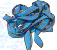Image 2 of 1PC. WORLD SERIES 42" hand dyed wrist wrap bracelet silk ribbon//Yoga wrist wrap bracelet ribbon
