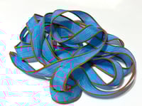 Image 3 of 1PC. WORLD SERIES 42" hand dyed wrist wrap bracelet silk ribbon//Yoga wrist wrap bracelet ribbon