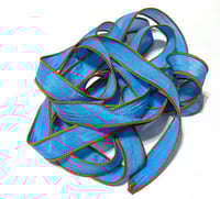 Image 4 of 1PC. WORLD SERIES 42" hand dyed wrist wrap bracelet silk ribbon//Yoga wrist wrap bracelet ribbon