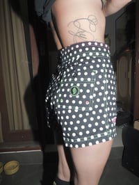 Image 3 of PD x Foreverwet black with white polka dot 100% cotton board short