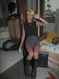 Image 6 of PD x Foreverwet black with white polka dot 100% cotton board short