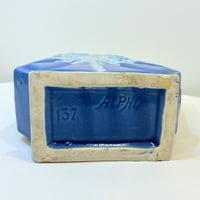 Image 10 of Grand Pichet ALPHO Art Déco avec anses en céramique bleu  FAT LAVA 