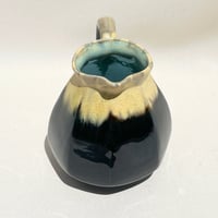 Image 4 of Petit pichet ALPHO en grès flammé vintage 1930 1940 cruche à eau