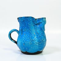 Image 1 of Petit pichet 1960 en grès Fat Lava – Poterie du Cyclope, émaux des glaciers