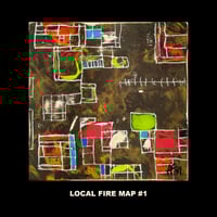 Image 1 of Local Fire Maps - Multi-listing - Original paintings on mounted wooden panels. By Alan C. Martin