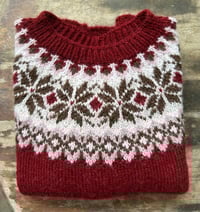 Image 1 of Alpaca wool sweater - Burgundy - Preorder