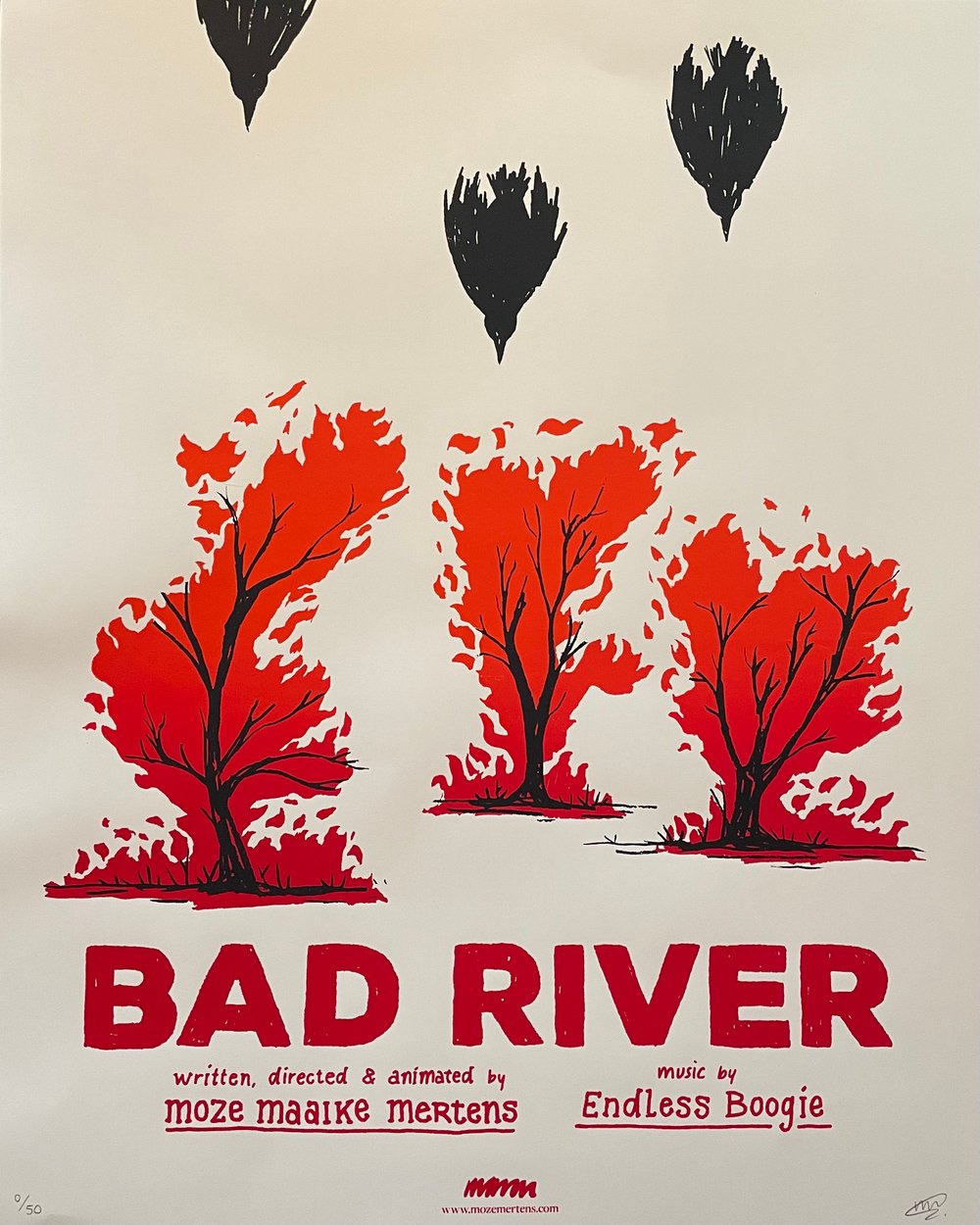 Image of 'Bad River' Film poster Silkscreen