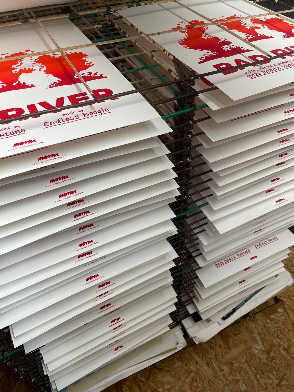 Image of 'Bad River' Film poster Silkscreen