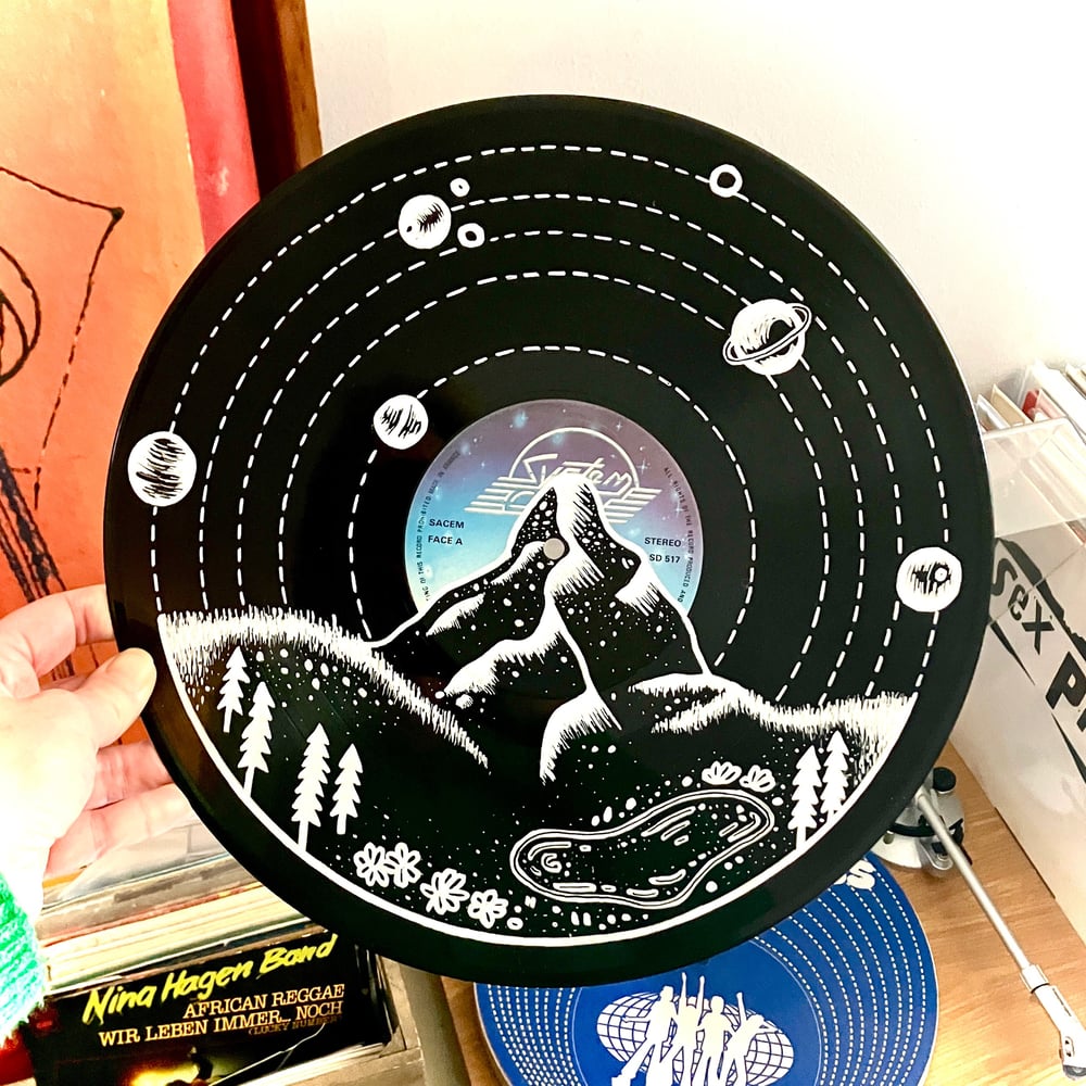 Image of Vinyle Paysage de Montagne