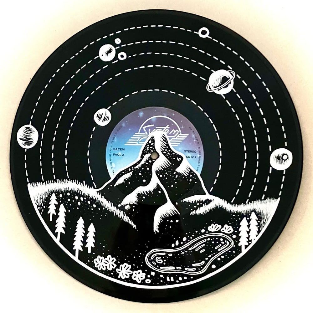 Image of Vinyle Paysage de Montagne