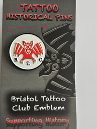 Image 1 of Bristol tattoo club red badge 