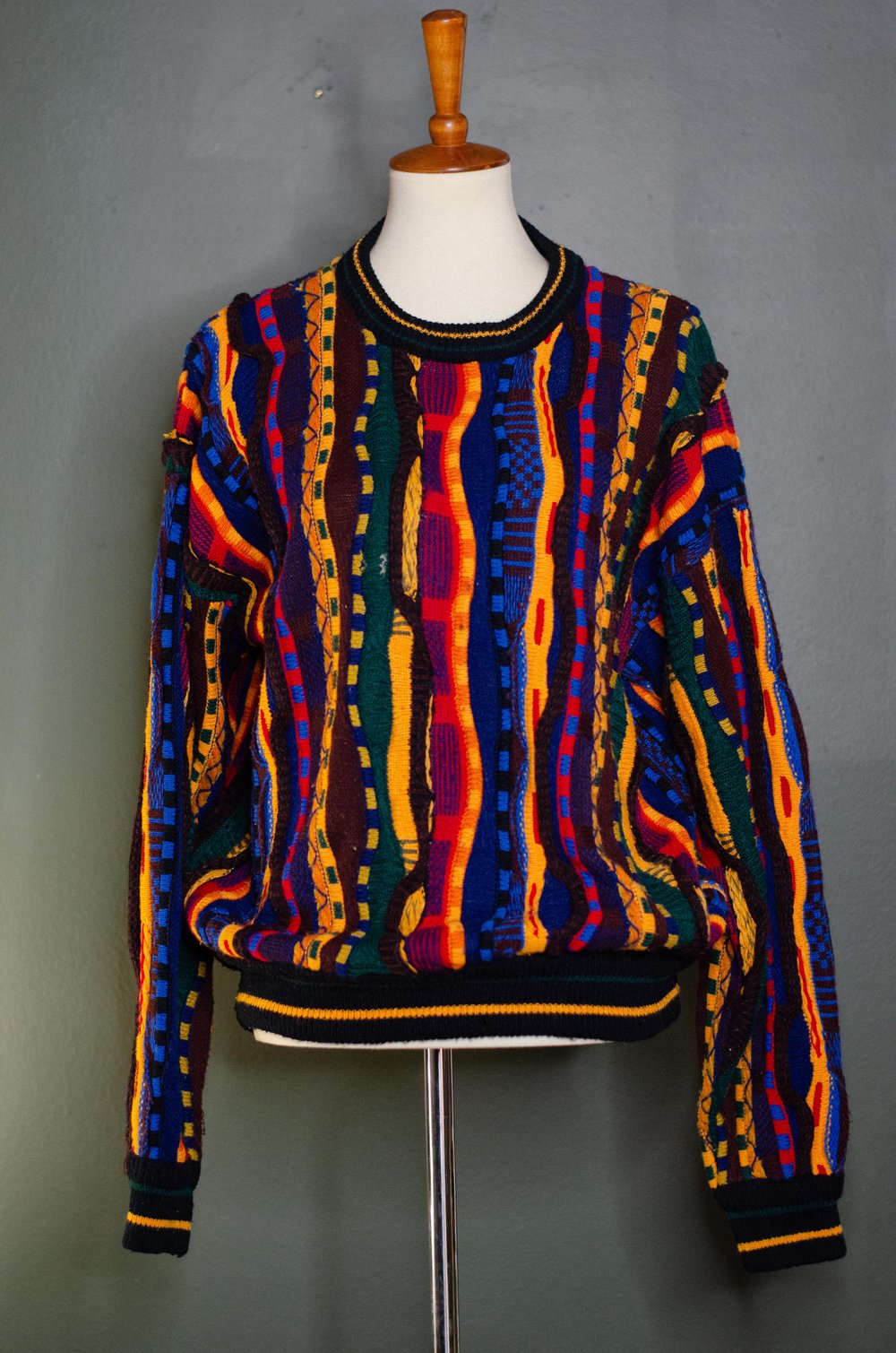 Image of Vintage Dionya Colorful Knit Sweater
