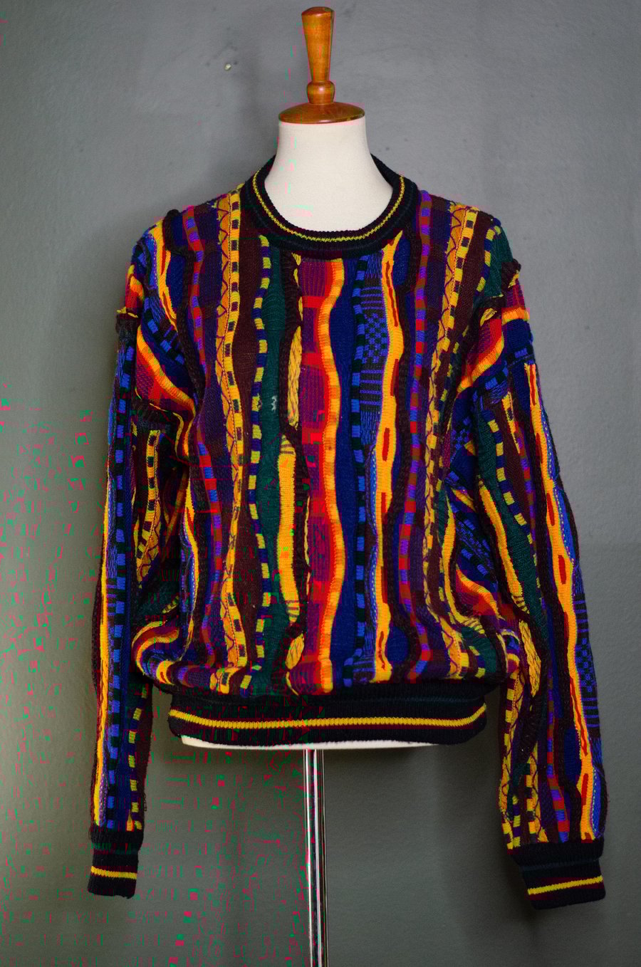 Image of Vintage Dionya Colorful Knit Sweater