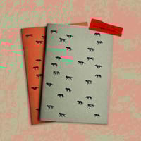 WOLVES: notebook (A5, 32 pages, colours: terra rosa, verdigris)