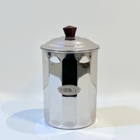 Image 1 of Pot à épices en chrome et bakélite Chicorée – Années 1930 – Boîte Art déco