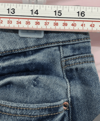 Image 4 of New Time and Tru High Rise Light Denim Straight Crop Jeans Size 14 Women Casual